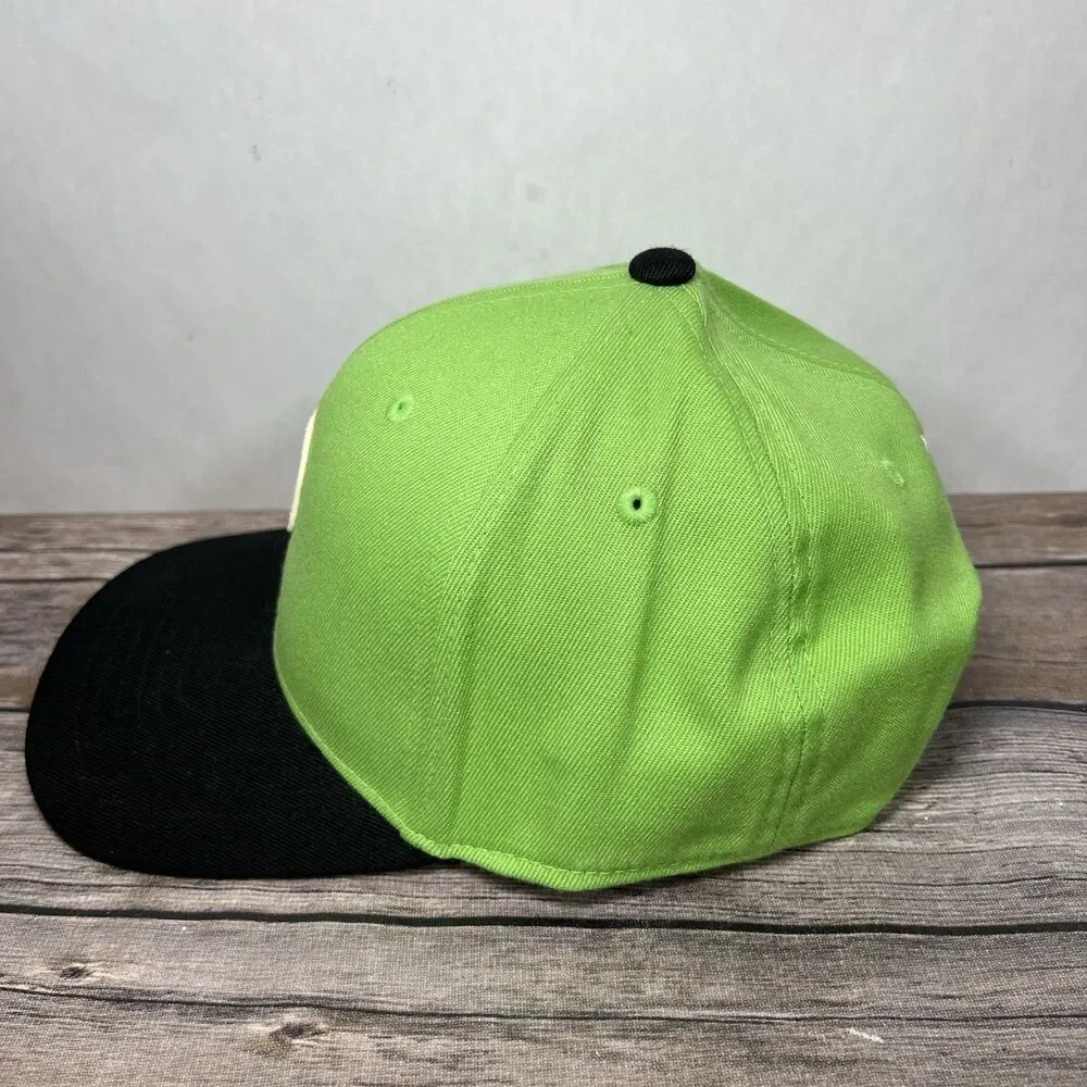 Puma Golf Snapback Hat Cap Lime Green Black 2tone 110 Flex Fit OSFA